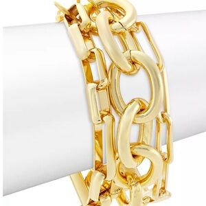 Kenneth Jay Lane 18K Gold-Plated Chain-Link Bracelet